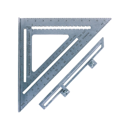 Swanson Swanson Speedlite 12 in. L X 1 in. H Aluminum Speed Square S0107